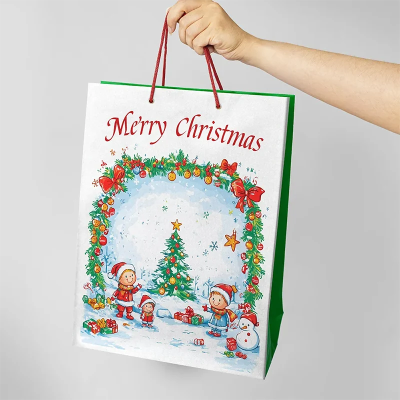 Christmas Logo Paper Bag